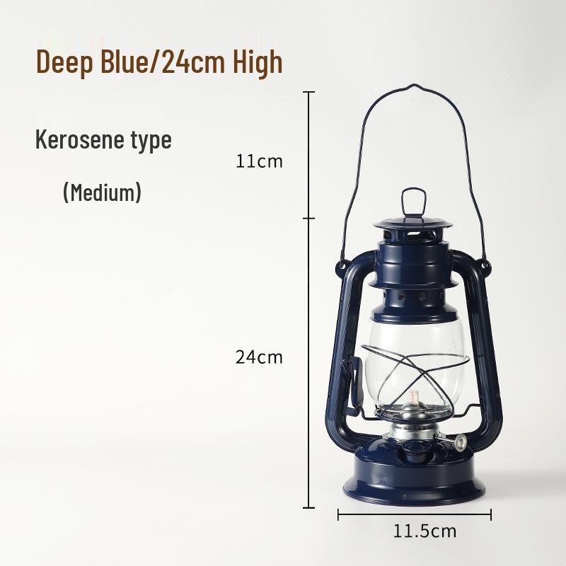 Retro Handheld Kerosene Lantern for Outdoor Camping and Decor