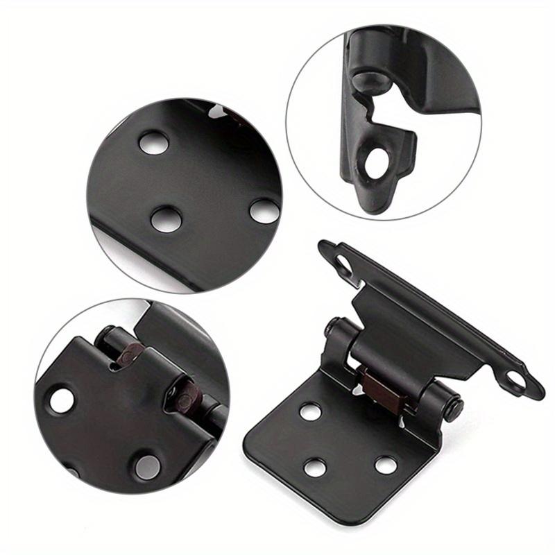 10pcs Hardware Self-closing Cabinet Hinges Long-lasting Cabinet Hinges Semi-concealed Cabinet Hinges Set Rolled Steel Kitche
