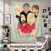 Custom Tapestry Wall Hanging, Foo Fighters Personalized Name Text Home Wall Decor