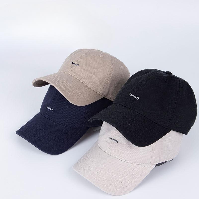 Spring and Summer Retro Face Showing Small Simple Embroidered Soft Top Small Letter Baseball Hat Women's Korean Style Versatile Baseball Cap Men