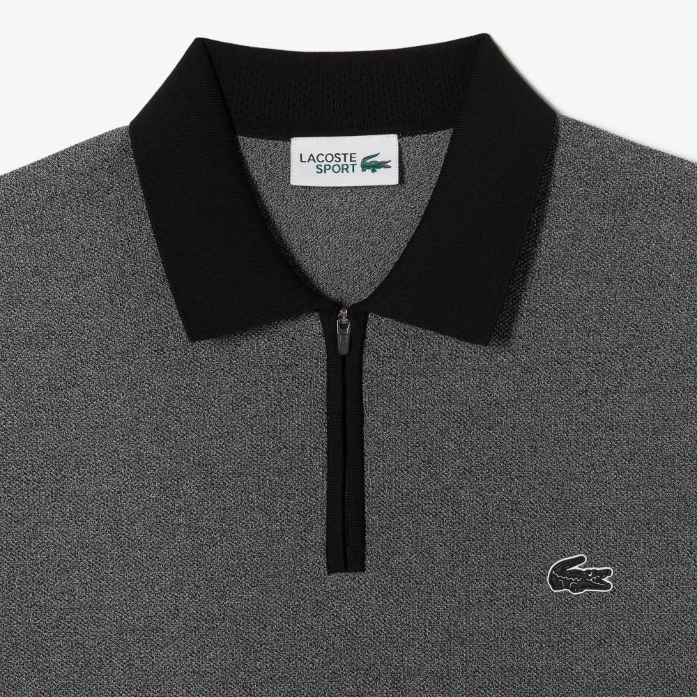 [lacoste] Men's Golf Two-Tone Half-Zip Sweater AH012E-56G031