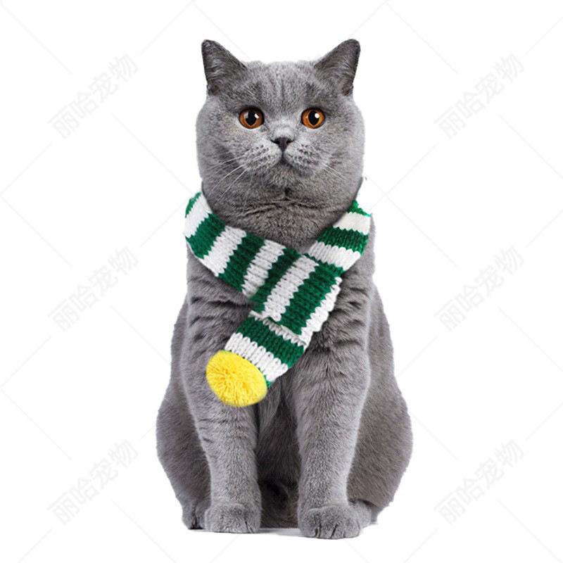 Sciarpa Natalizia Creativa Lavorata a Maglia per Gatti e Cani - Accessori Festivi per Animali Domestici per il Nuovo Anno