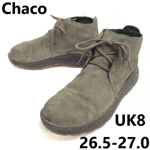 

Chaco leather suede chukka boots US9 UK8 26.5-27 gray Vibram