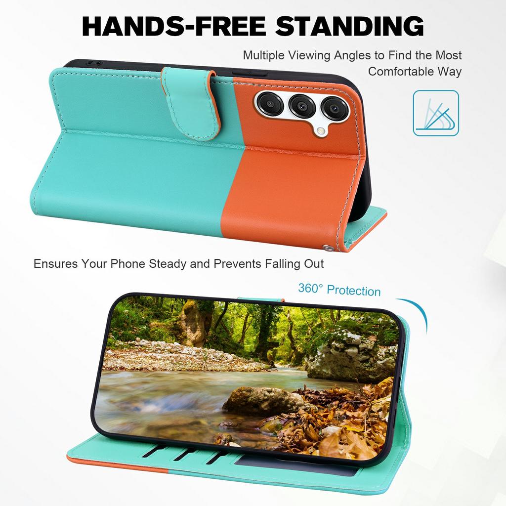 Cartoon Pet Series for Samsung Galaxy A16 5G/4G/A26 5G Wallet Phone Case Splicing Leather Flip Cover