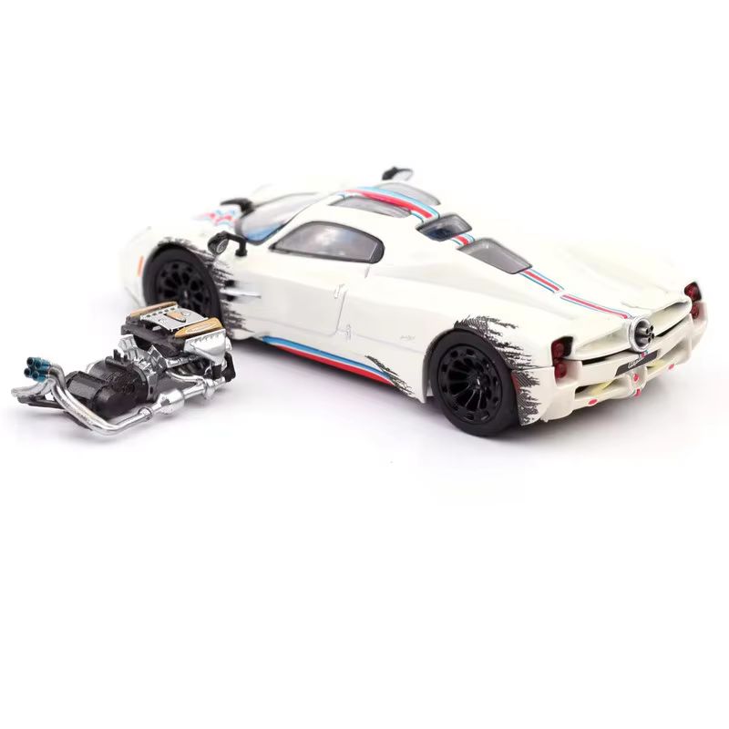 Hone Modell 1:64 Pagani Utopia Mit Detailliertem Harz S3 Motor Display, Legierungs Hypercar Modell für Hypercar Sammler Spielzeug Vorverkauf Geschenk
