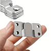 12Pcs Stainless Steel Z-Shaped Bracket Set Heavy-Duty Interlocking Frame Hooks Furniture Connectors Embedded Wall Shelf Accessories Modern Style