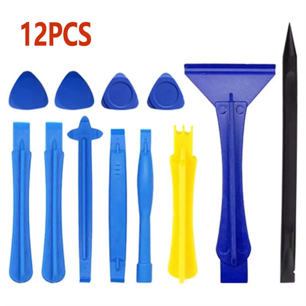 

12 шт. Пластиковые треугольные инструменты для вскрытия Электронные наборы инструментов Инструмент для открытия экрана для ремонта мобильного телефона Пластиковый инструмент для вскрытия Лезвие