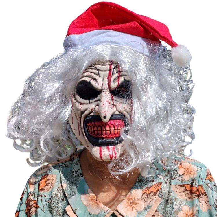 Strašidelná klaunská maska pro dospělé Hororoví zabijáci Klaunská maska Krvavý šašek Celohlavová latexová maska Halloweenský cosplay kostým