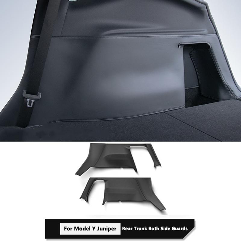 For Tesla Model Y Juniper Trunk Mat Full Coverage Trunk Both Side Guards Seat Backrest Protective Pad Cargo Liner Anti Dirty Mat