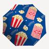1pc Popcorn Pattern Automatic Folding Umbrella - Compact 8-Rib Design, Durable Plastic & Iron, Lightweight for Outdoor Daily Use149