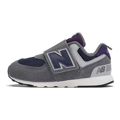 574 New-B Klettverschluss Kleinkind Castlerock Marineblau Baby Sneaker Grau NW574KGN