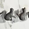 4Pcs Cats Shape Dressers Knob Kitchen Cabinet Door Handle Wardrobe Pulls Simple Drawer Knob Unique Furniture Hardware
