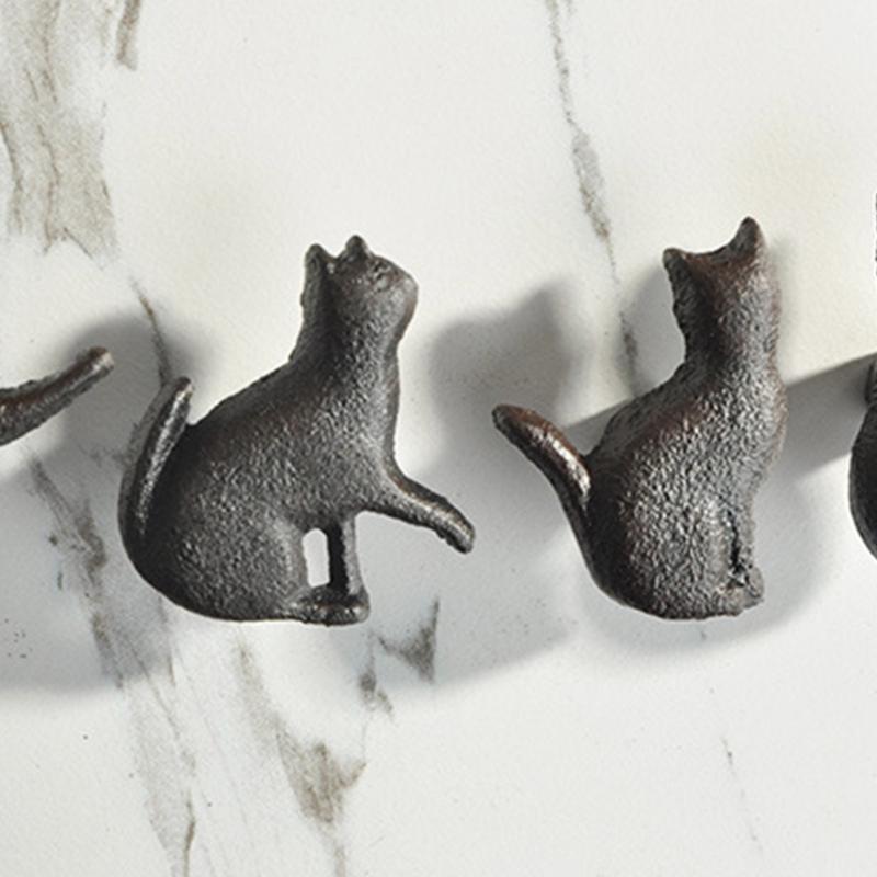 4Pcs Cats Shape Dressers Knob Kitchen Cabinet Door Handle Wardrobe Pulls Simple Drawer Knob Unique Furniture Hardware