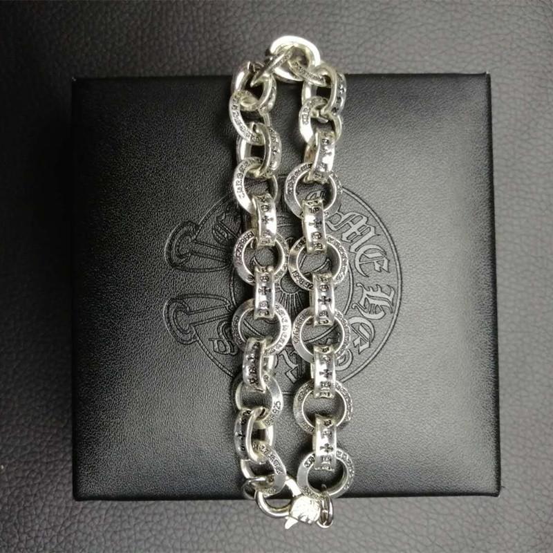 Magazin Gleicher Buchstabe Punk-Stil Retro Ring Kreis Armband Herren- und Damen-Trendiges Armband