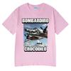 Bombardiro Crocodilo Crocodile Plane Bomber Funny Meme T-shirt Men Women Summer Casual Cotton Comfort Short Sleeve T Shirts Tops