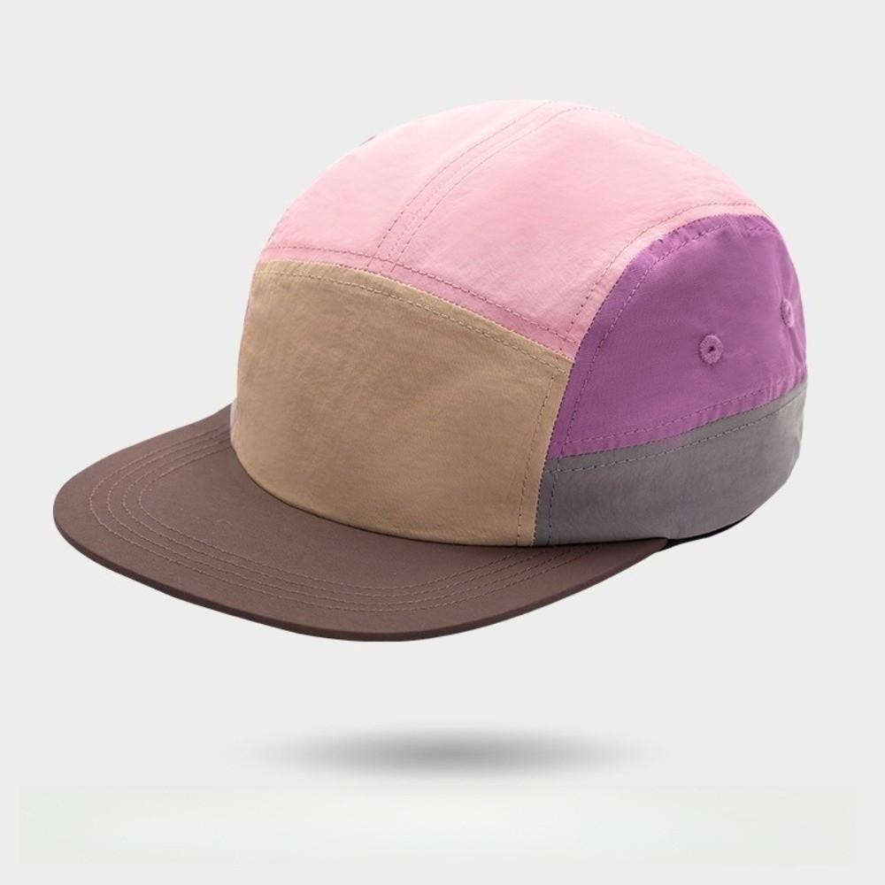 

Unisex Color Matching Baseball Cap Quick-drying Five-panel Cycling Sun Hat Breathable Flat Edge Flat Brim Hat Outdoor Hiking