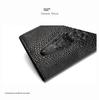 Men's Crocodile Pattern Long Wallet for US Dollar Bills, Customizable for Business Use