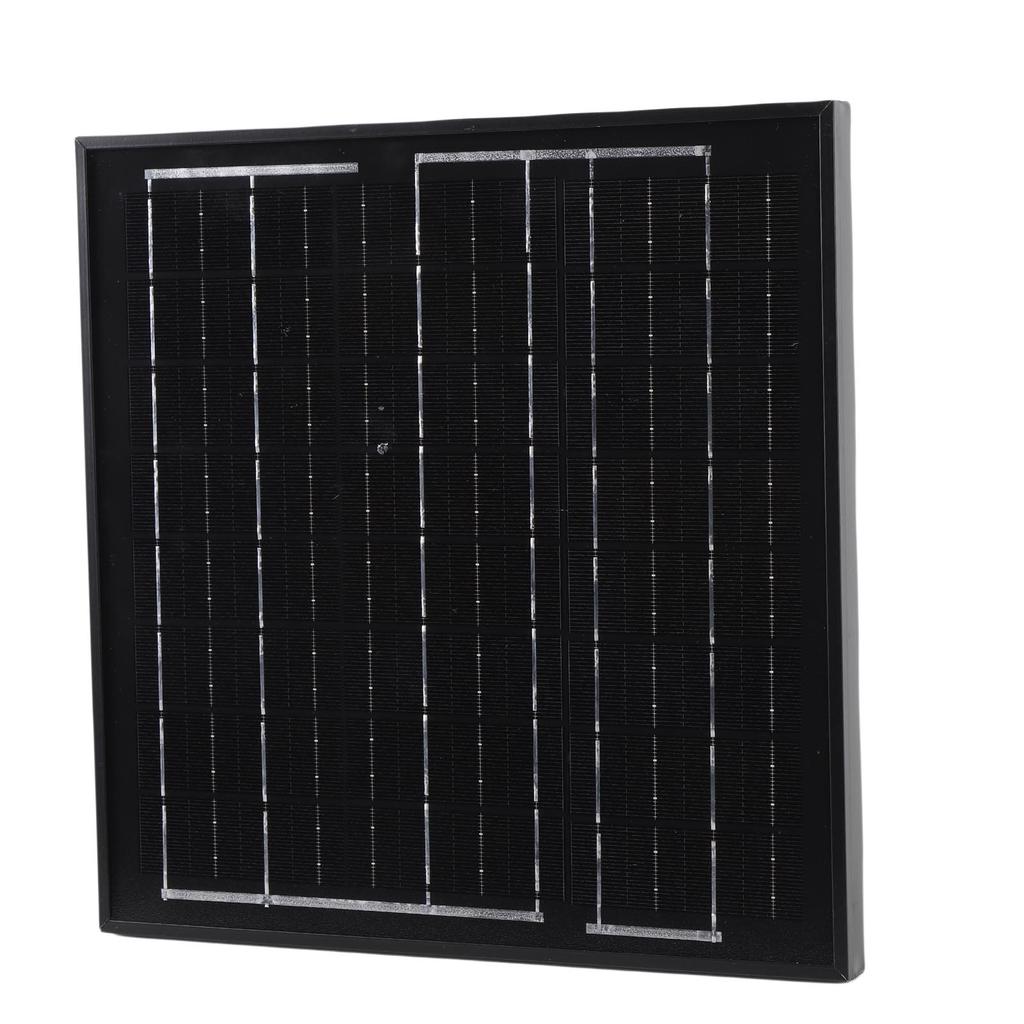 Solar Roof Vent Fan 8W Attic Exhaust Ventilation System DC Brushless for Garage Warehouse Black