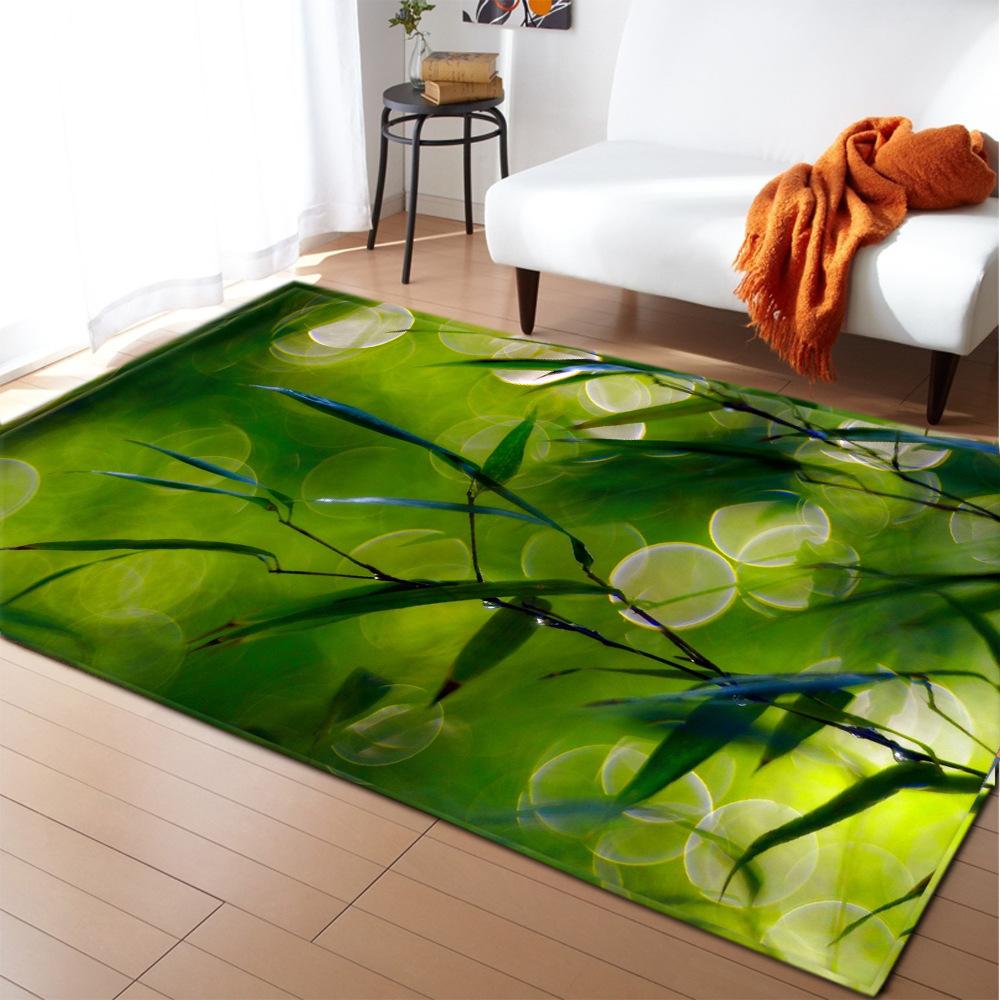 3D Print Poppies Flower Carpet Natural Scenery Floor Mat Sunlight Landscape Home Entrance Door Mat Living Room Rugs Bathroom Mat