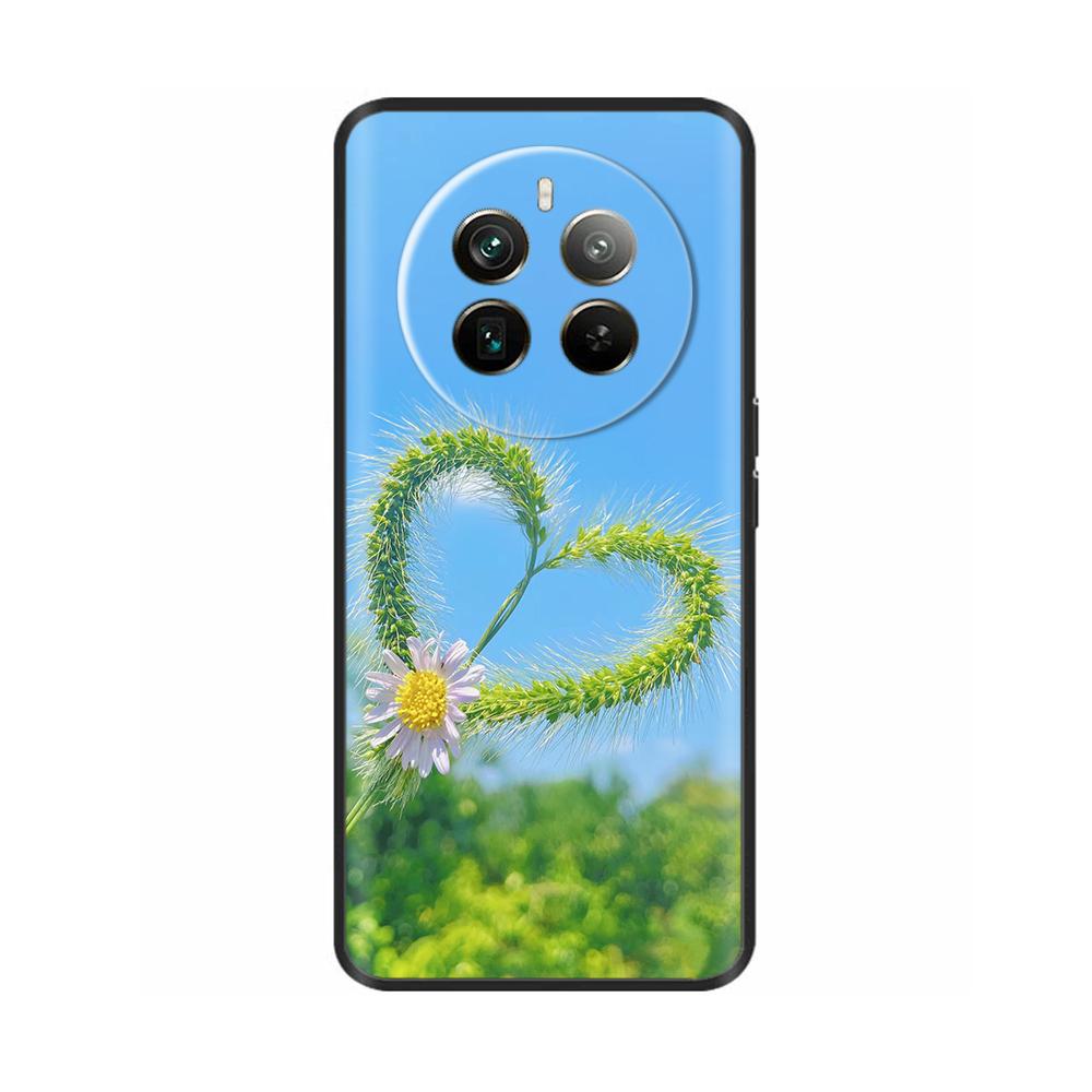 Silicone Phone Case for Realme 12 Pro Plus Soft Black Back Cover for Realme 12 Pro + Realme12 Funda Protective Shell Cases Coque
