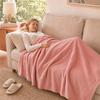 Nap Blanket, Lightweight Foldable Milk Velvet Warm Blanket, Soft Double-Sided Solid Color Warm Shawl Wrap, for Office And Travel