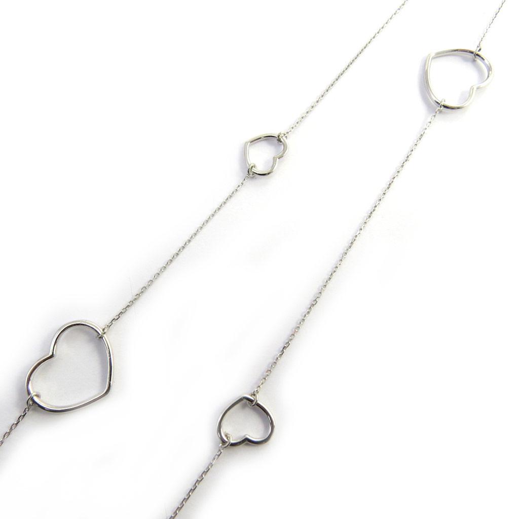 Les Trésors De Lily [N2872] - Silver 'Love' Silver Necklace (rhodium-plated) - 80 Cm - 19x16 Mm