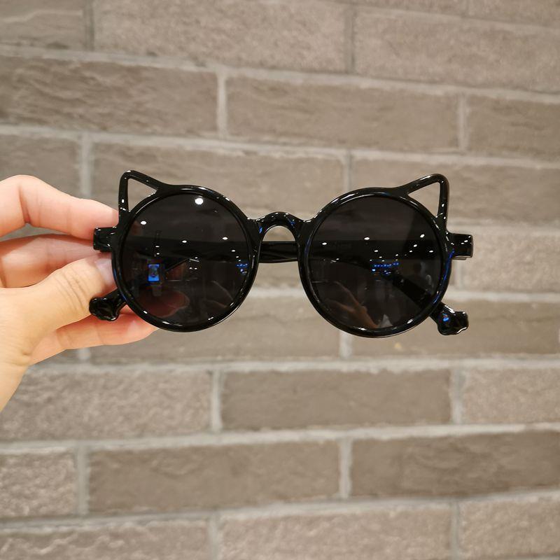 New Fashionable Children Sunglasses Cute Cat Eyeframe Boys and Girls Trendy Dressing Baby Outdoor Decoration Eyewear Uv400