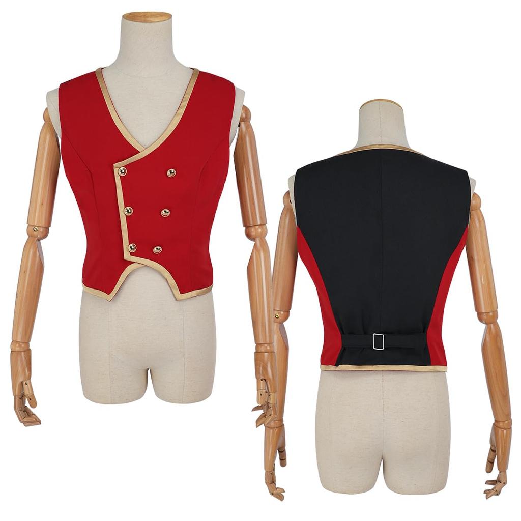 [HOLOUN] Twist Wonderland Heartslabyul Dorm Uniform Vest, Christmas/Halloween Cosplay Costume, Game Costume XS