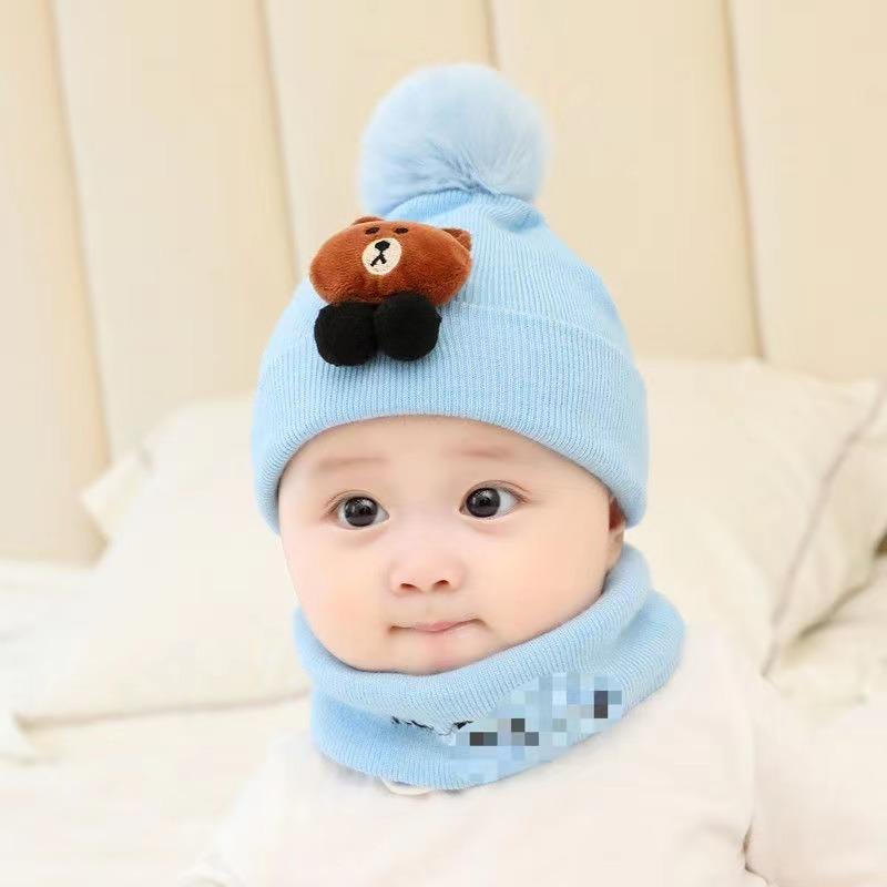 Baby Hat 3-6-12 Month Female Autumn Winter Baby Hat 0-1-2 Year Old Child Wool Male Hat Child Adult