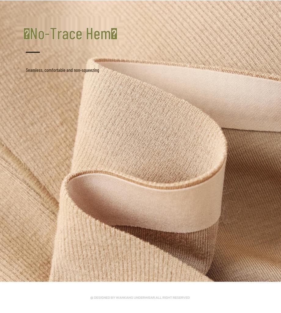 Seamless Skin-Friendly Women's Vest with Fleece Lining, Built-in Bra, and Camellia Oil Moisturizing Base Layer.