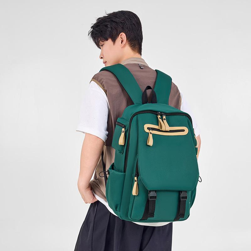Unisex Large Capacity Backpack Travel Bag Junior High School Student Schoolbag