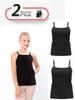 Girls’ 2‑Pack Basic Tank Tops, Any season 6289-036-pak2 HC
