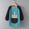Children's Waterproof Art Smock with Logo - Reversible Apron for Painting and Eating  