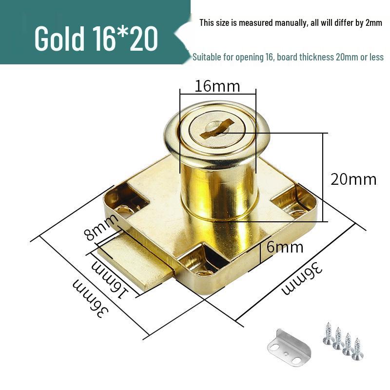 Zinc Alloy Cabinet & Drawer Cam Lock for Double Doors