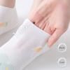 6 Pairs of Women Is Summer Thin Short Socks Sweet Cute Breathable Mesh Comfortable and Small Floral Fragments