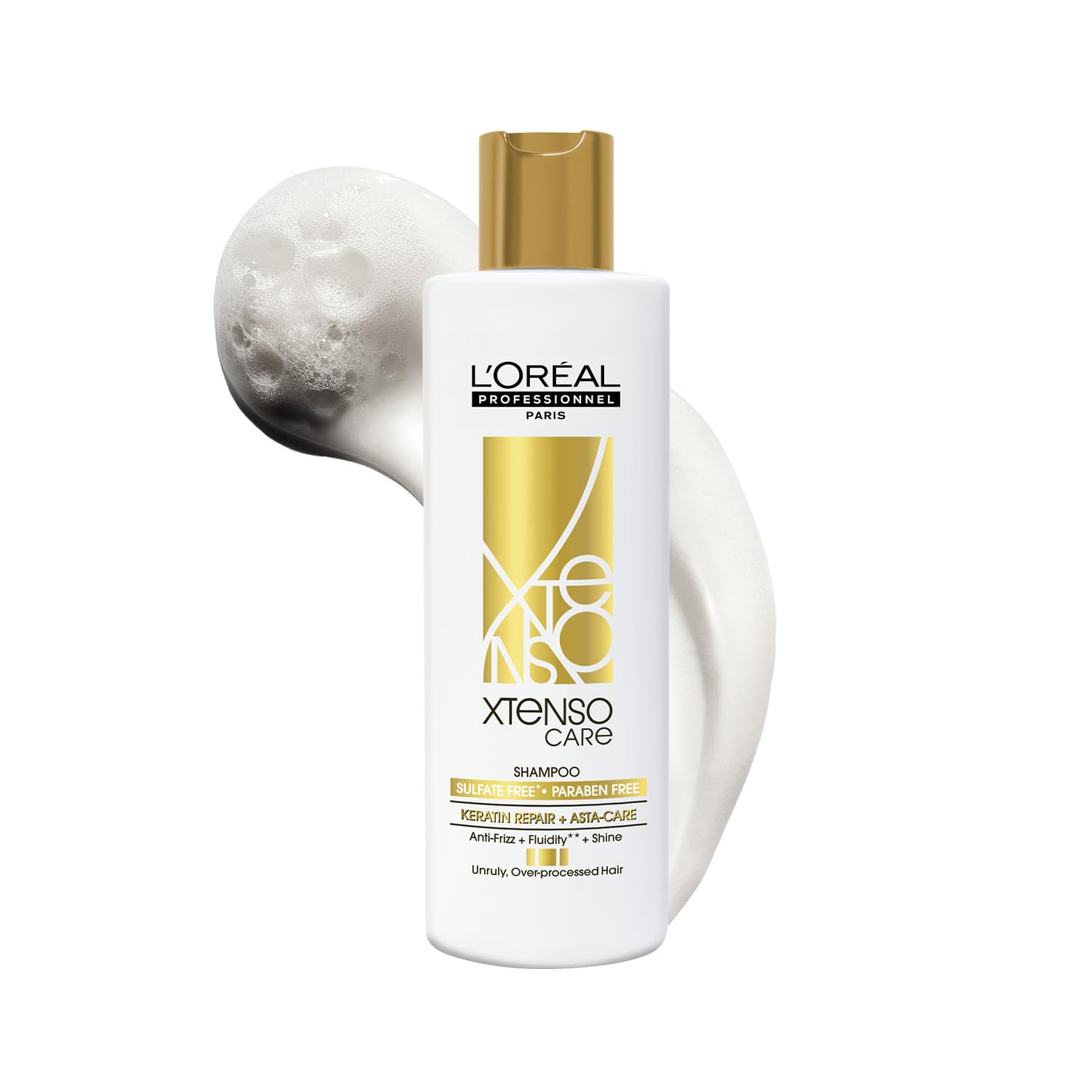 L Oréal Professionnel Paris Xtenso Care Sulfate-free* Shampoo | For frizz free, manageable & smooth hair | Gently cleanses & controls frizz | With