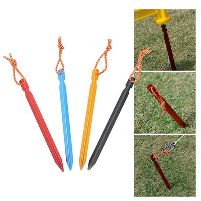 10Pcs Canopys Stake Aluminiums Alloys Tent Peg Yard Lawn Peg Outdoor Camping Stake for Fixings Tent Tarps Awnings Pad
