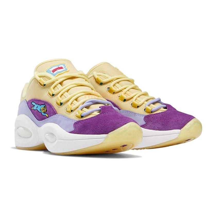 Reebok Bbc Ice Cream X Question Low 'Yellow Lilac Glow' Sneakers G55351