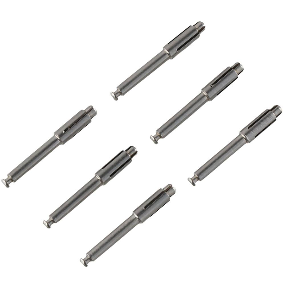 6PCS 25mm Dental Mandrel Soflex Type Stainless Steel Mandrel Composite Tools  Dental Restorations
