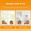 Horaldaily 55 PCS Fall Window Cling Sticker, Thanksgiving Autumn Harvest Leaves Pumpkin Truck Sunflower Home Party Supplies Shop Window Glass Display