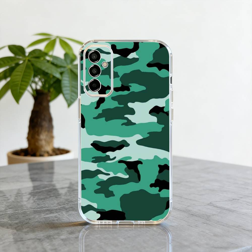 

Camouflage Phone Case Transparent Silicone Soft For SamsungA10,12,20,21S,30,31,40,50,51,52,70,71 Samsung a52 a52S