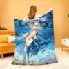 Game W Wuthering W WaveS I IUNO Blanket For Soft Throw Blanket for Picnic Bed Sofa Home Bedroom Cozy Warm Comfortable