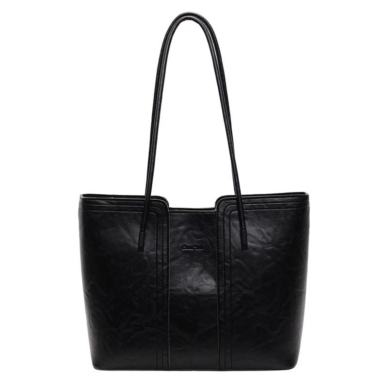 New Large Bag Women's Fashion Versatile Shoulder Underarm Bag Commuter Tote Bag Portable Large-capacity Women's Bag