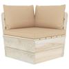Day and Night - Day and Night Cushions for Pallets 3 Units Beige Oxford Fabric