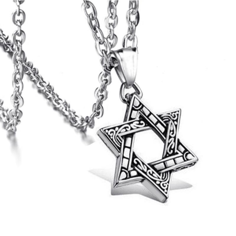 

Hip Hop Style Six Star Pendant Long Necklace, Fashion Sweater & Hoodie Chain Clothing Accessories