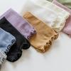 Ruffle Trim Frilly Crew Socks Flip Flop Socks Tabis Split Toe Socks Cotton Booties Socks Casual Ankle High Socks Hosiery