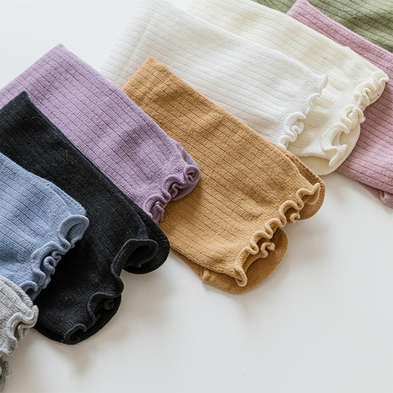 Ruffle Trim Frilly Crew Socks Flip Flop Socks Tabis Split Toe Socks Cotton Booties Socks Casual Ankle High Socks Hosiery