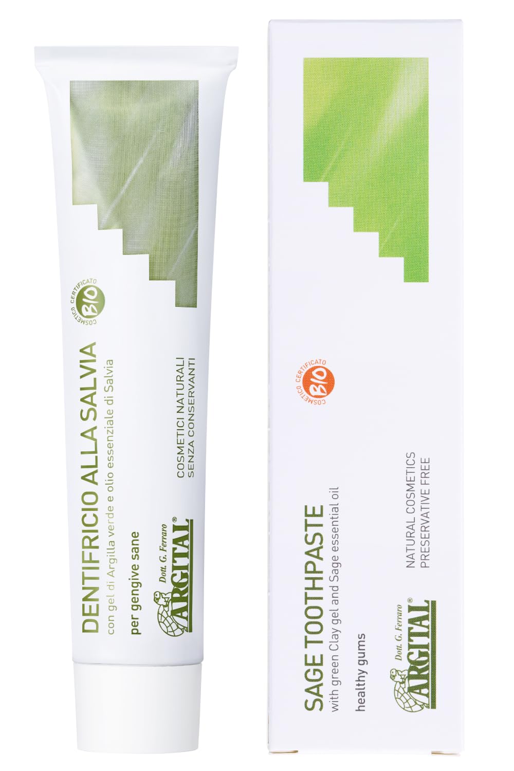 

ARGITAL Green Clay Toothpaste (Sage) 75mL