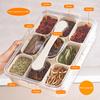 Snack Box Container with Lid & Handle Snack Divided Serving Tray Snack Serving Container for Sweets Veggie Nuts Fruit Storage