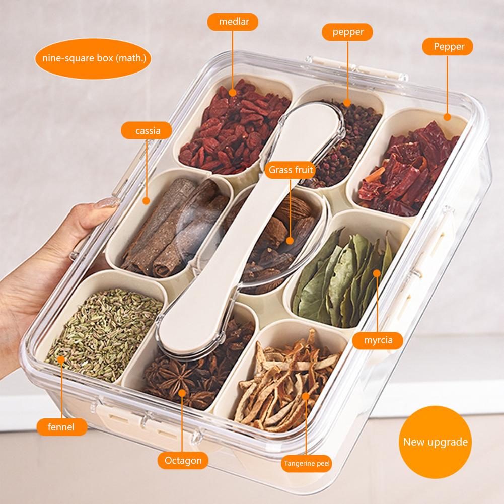 Snack Box Container with Lid & Handle Snack Divided Serving Tray Snack Serving Container for Sweets Veggie Nuts Fruit Storage
